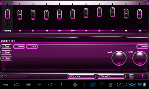 Poweramp skin pink glass Screenshots 11