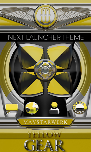 Next Launcher Theme Yellow G