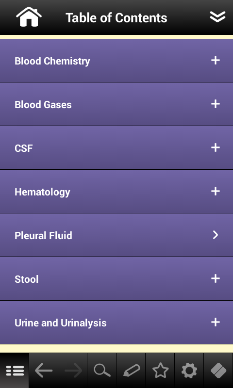Lab Values pocketcards Screen 2