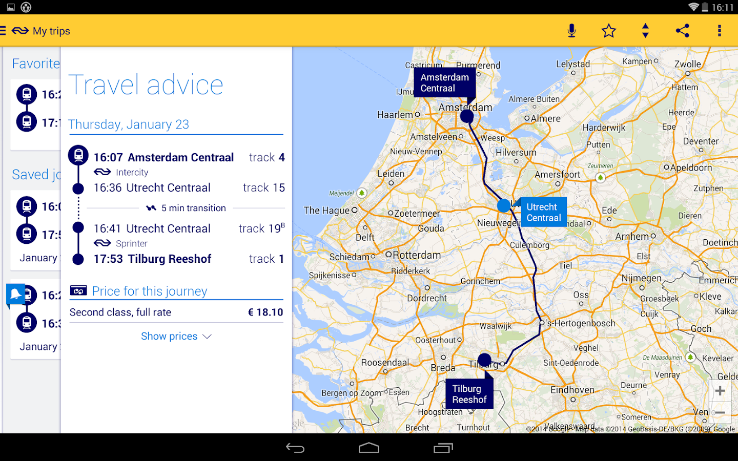 NS Reisplanner Xtra Android Apps on Google Play