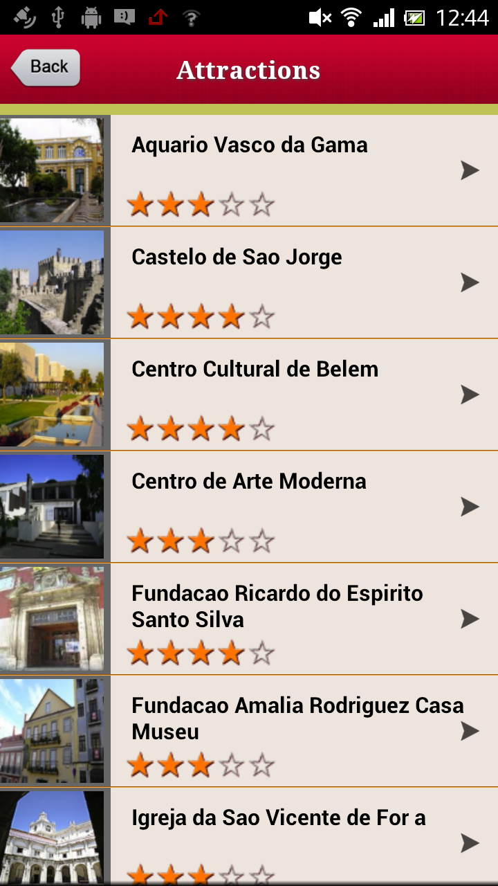 Lisbon Offline Travel Guide Screen 3