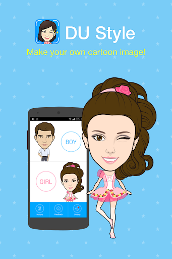 DU Style Cartoon Face Image