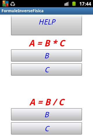 INVERSE PHYSICS FORMULAS