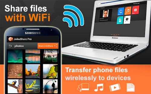 Android application WiFi File Share PRO screenshort