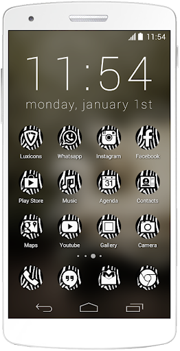 Luxicons Fashionable Zebra