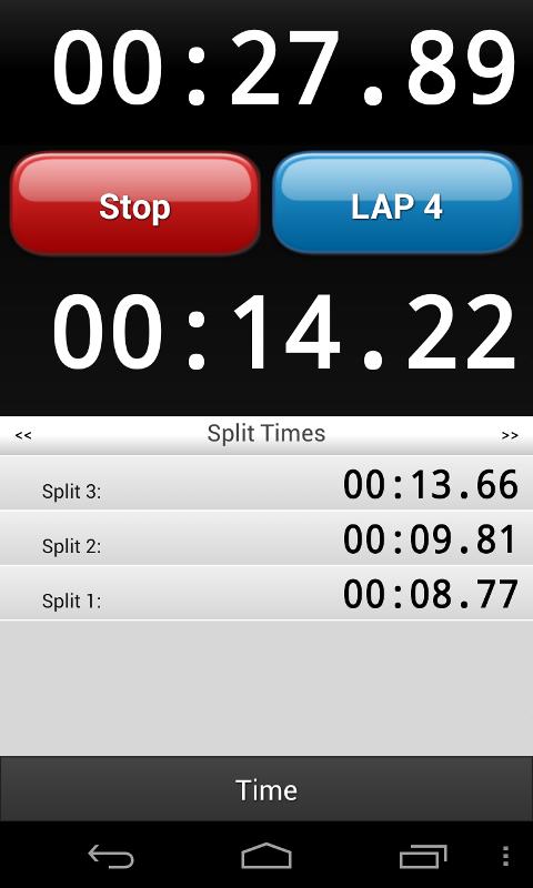Talking Stopwatch Pro Screen 3