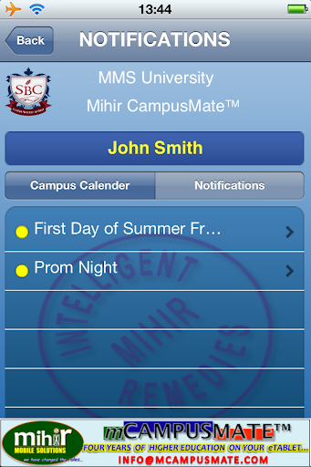 【免費教育App】SRM Mihir CampusMate™-APP點子