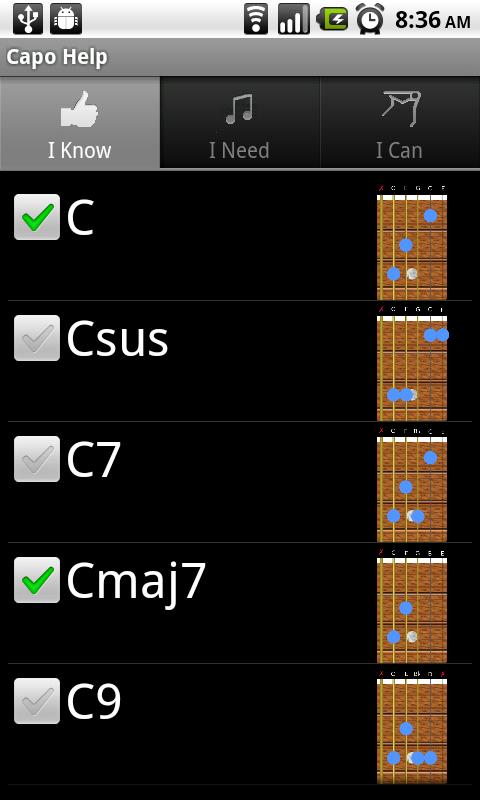Capo Help Screen 1