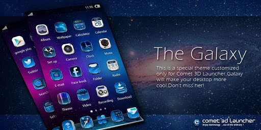 Galaxy-Comet 3D桌面主題