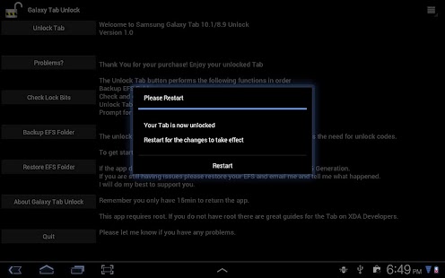 Tab 10.1 Unlock[Root Required] Screen 2