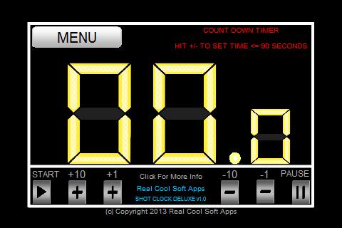 Real Cool Shot Clock Deluxe