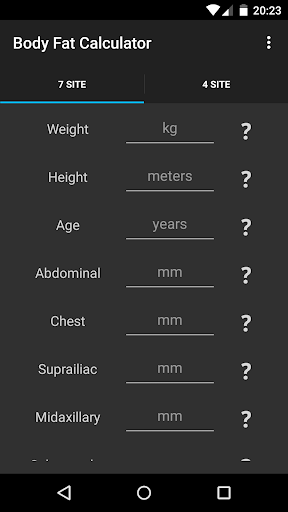 Fat Calculator