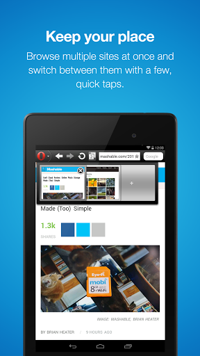 Opera Mini mobile web browser screenshot #11