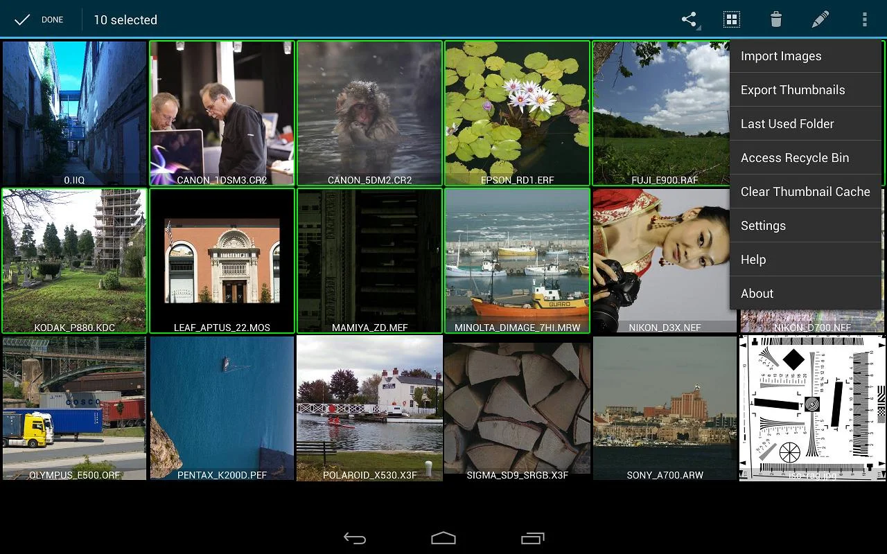   RawDroid Pro- tangkapan layar 