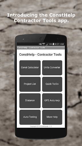 ConstHelp - Contractor Tools