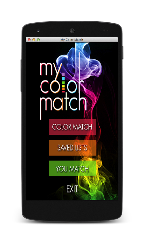 Android application My Color Match screenshort