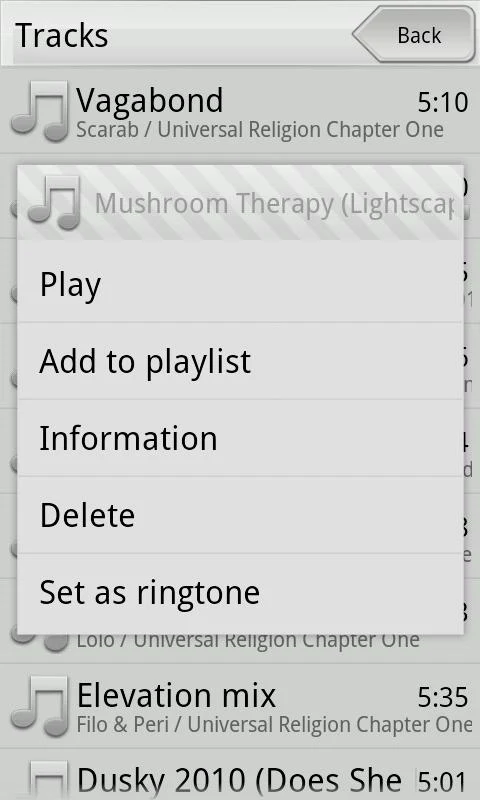 Xplay music player - screenshot