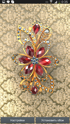 Gold Jewel 3D Live Wallpaper