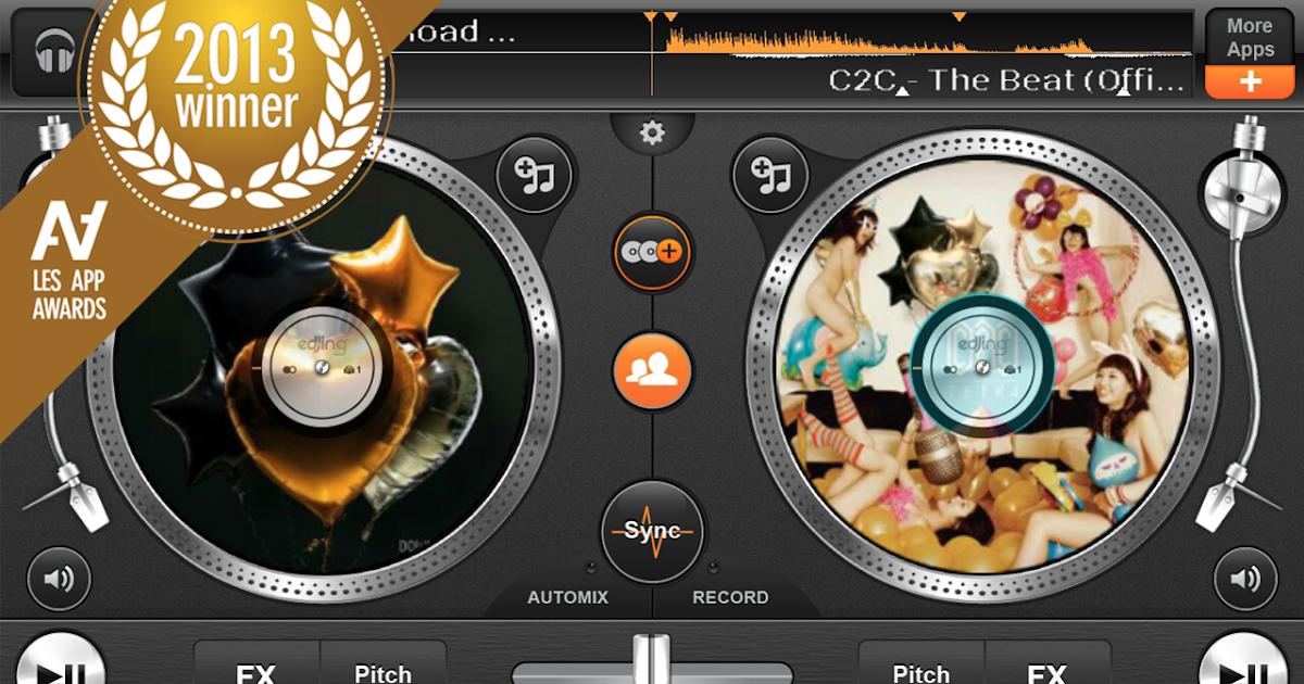 Download Apk Files for Free edjing PE Turntables DJ Mix Apk v1.2.4