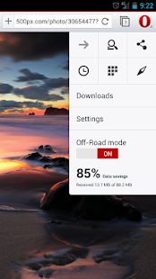 Navigateur Opera pour Android - screenshot thumbnail