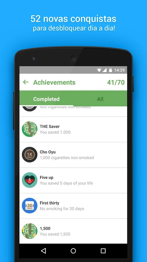 QuitNow! PRO - Pare de fumar - screenshot