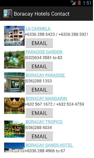 Boracay Hotel Contacts