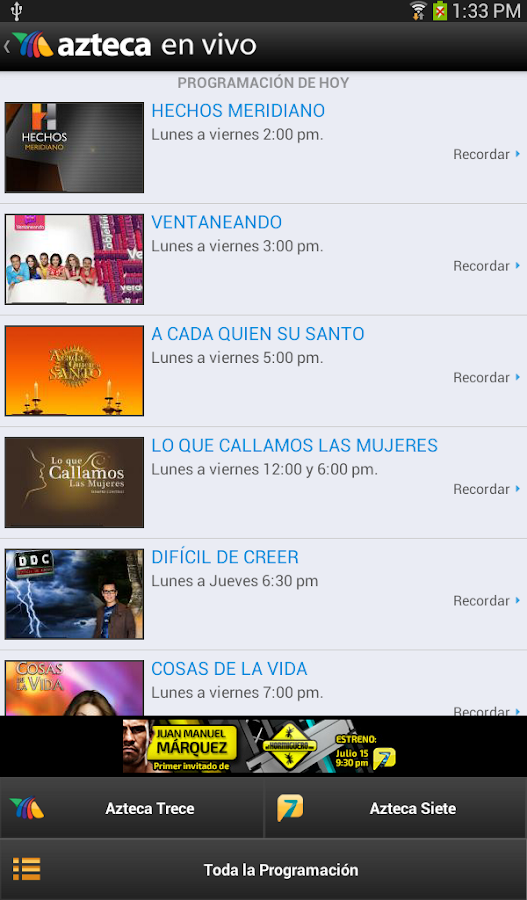 Azteca en Vivo  Aplicaciones Android en Google Play