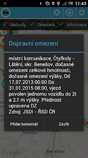 Dopravní informace tudyNE - náhled