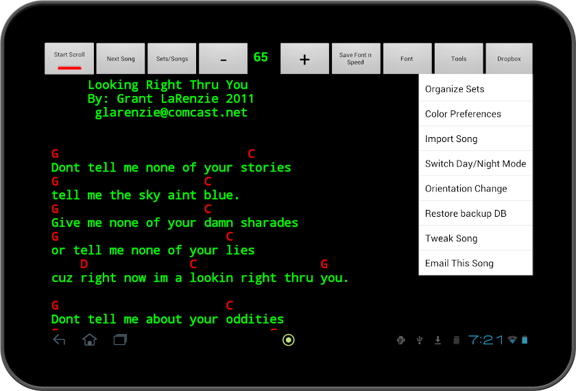 LyricMaster 2000 Screen 2