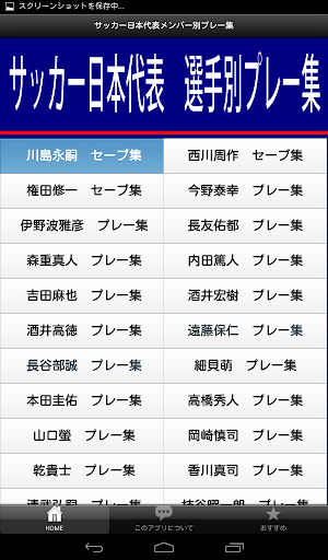 サッカー日本代表 選手別ﾌﾟﾚｰ集