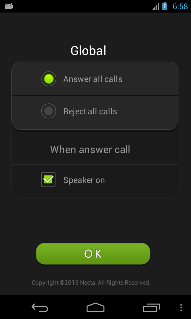 Air Call-Accept(Necta) Screen 3