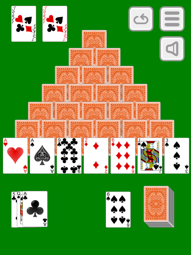 PYRAMID SOLITAIRE Screen 3