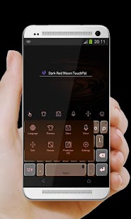 Dark Red Moon TouchPal Theme Screenshots 2