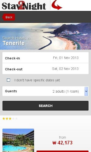 Tenerife Hotel booking