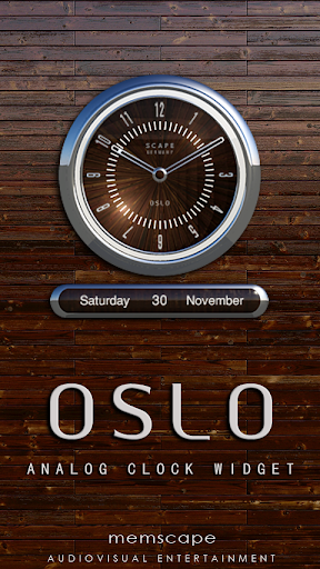 OSLO Designer Clock Widget