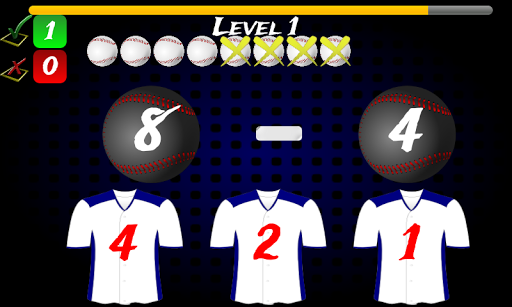 【免費教育App】1st / 4th Grade Math Baseball-APP點子