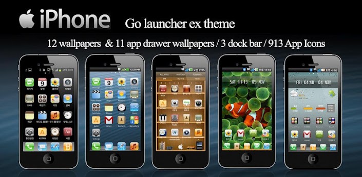 iPhone Go launcher theme