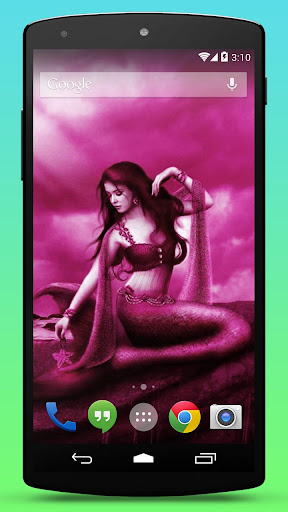 Pink Mermaid Live Wallpaper