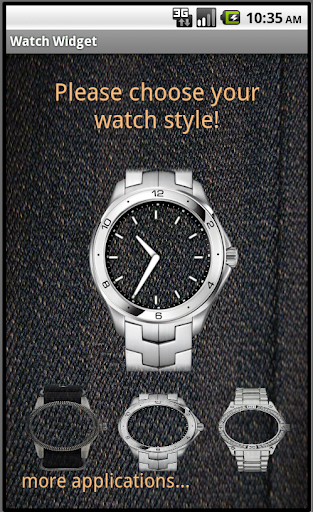 Watch Widget time style clock