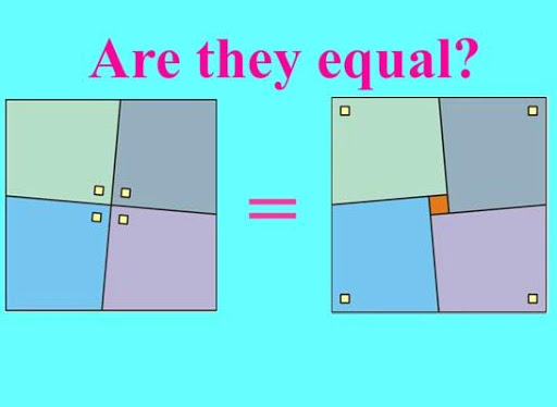 Paradox with square area