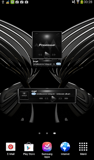 【免費音樂App】Poweramp widget Black Glow-APP點子