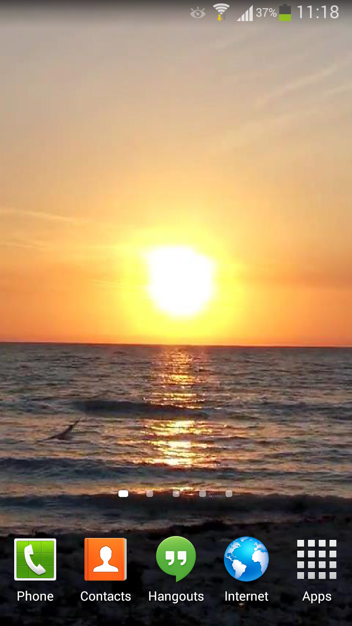 Sunset Ocean Live Wallpaper HD Screen 3