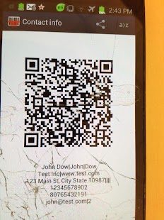 Free Add Contacts via Barcode APK