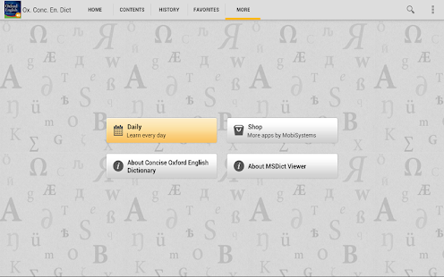 Concise Oxford English - screenshot thumbnail