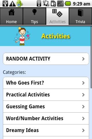 Theme Park Queue Activities Screen 3