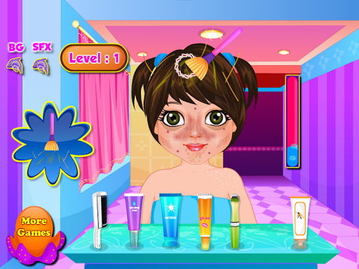 Little girl spa salon