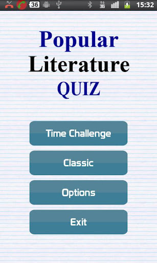 Popular Literature Quiz