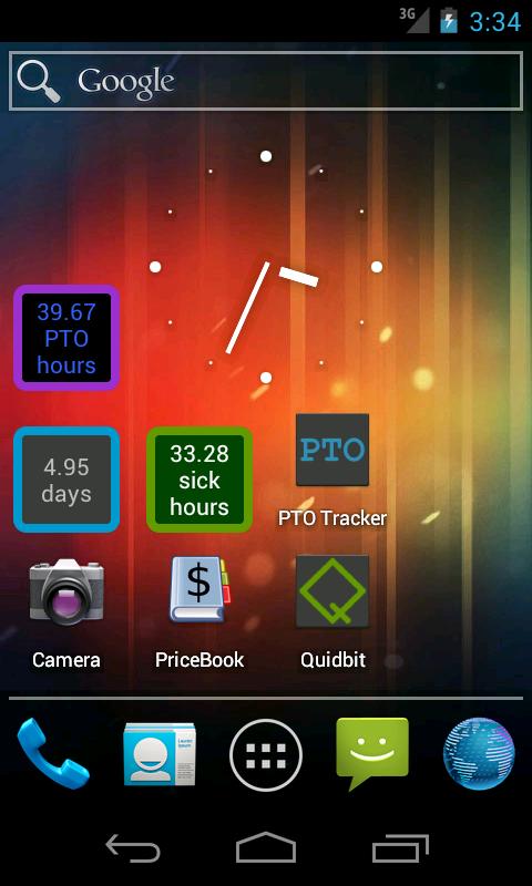 PTO Tracker Screen 2