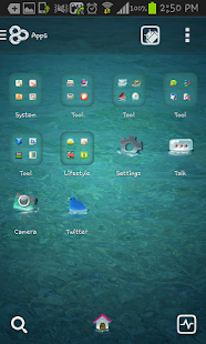 download on the sea go launcher theme free