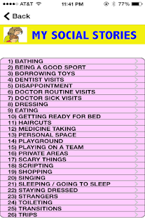 Android application MySocialStories screenshot